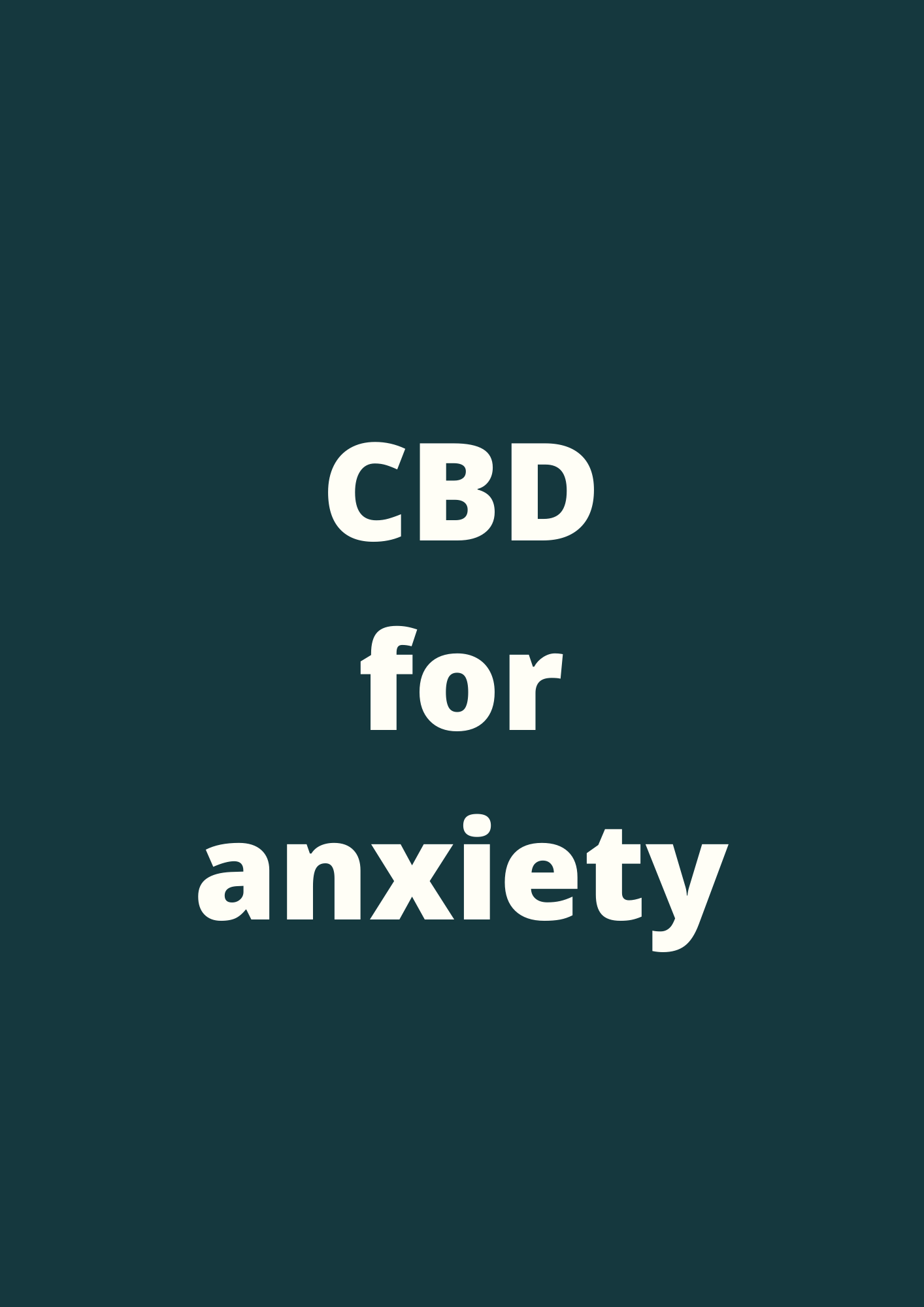 Scientific paper on CBD for anxiety