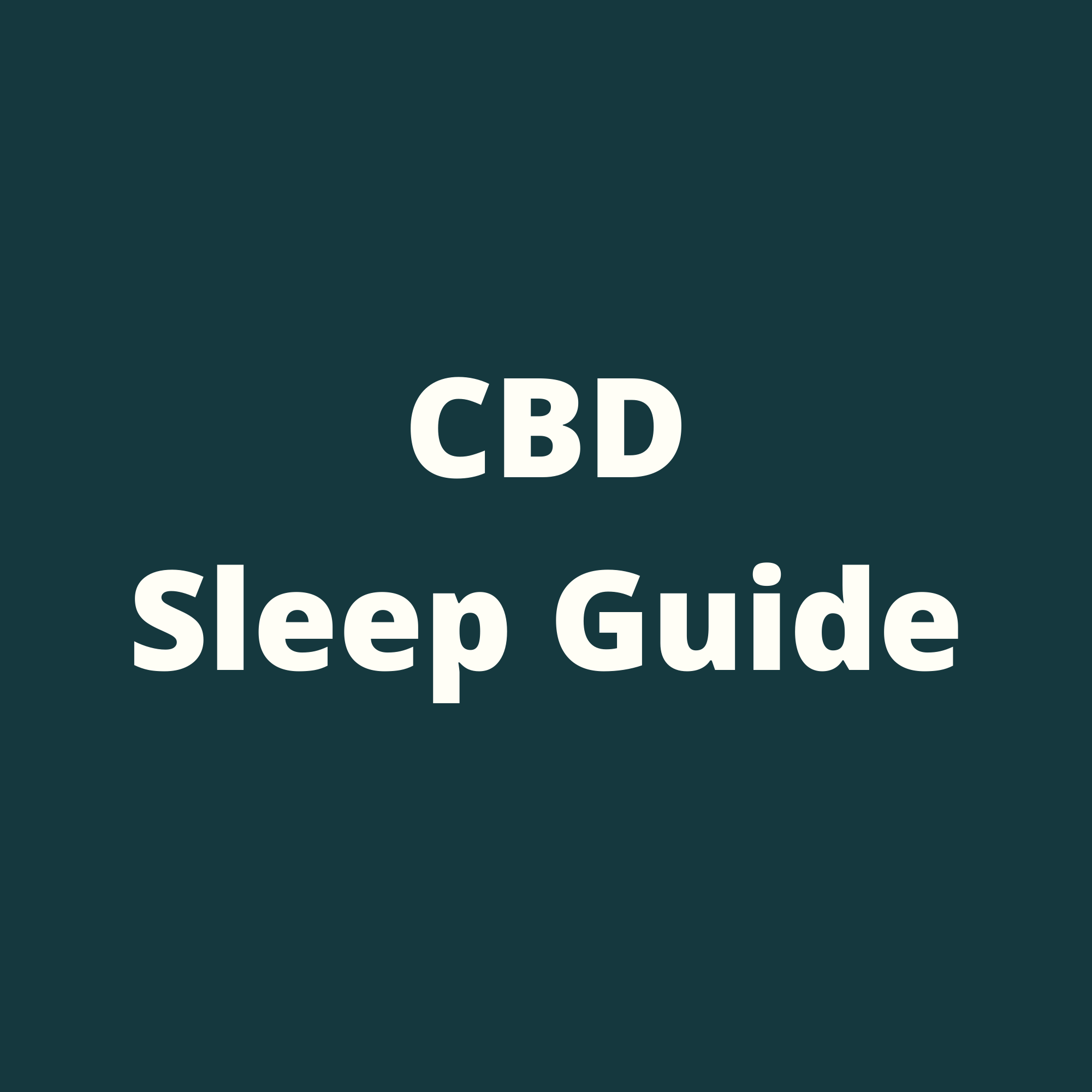CBD sleep guide
